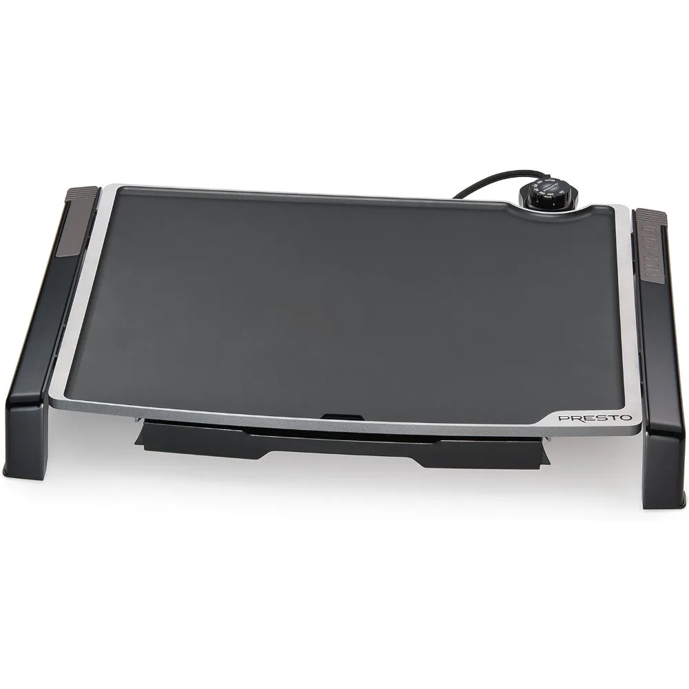 Presto Electric Tilt-N-Fold Griddle, Preto, 19 "X 15", 07073