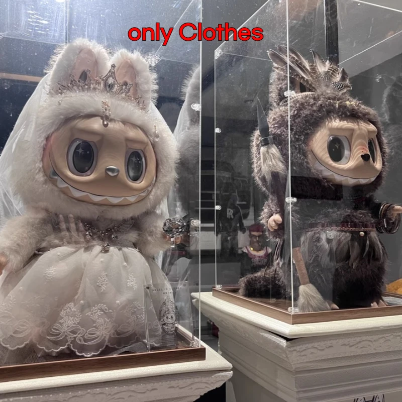 

For 58cm Labubu Clothes Vinyl Toy Accessories Decorative Clothes Zimomo Dolls Tassels No Doll Toy Handmade Custom Craft