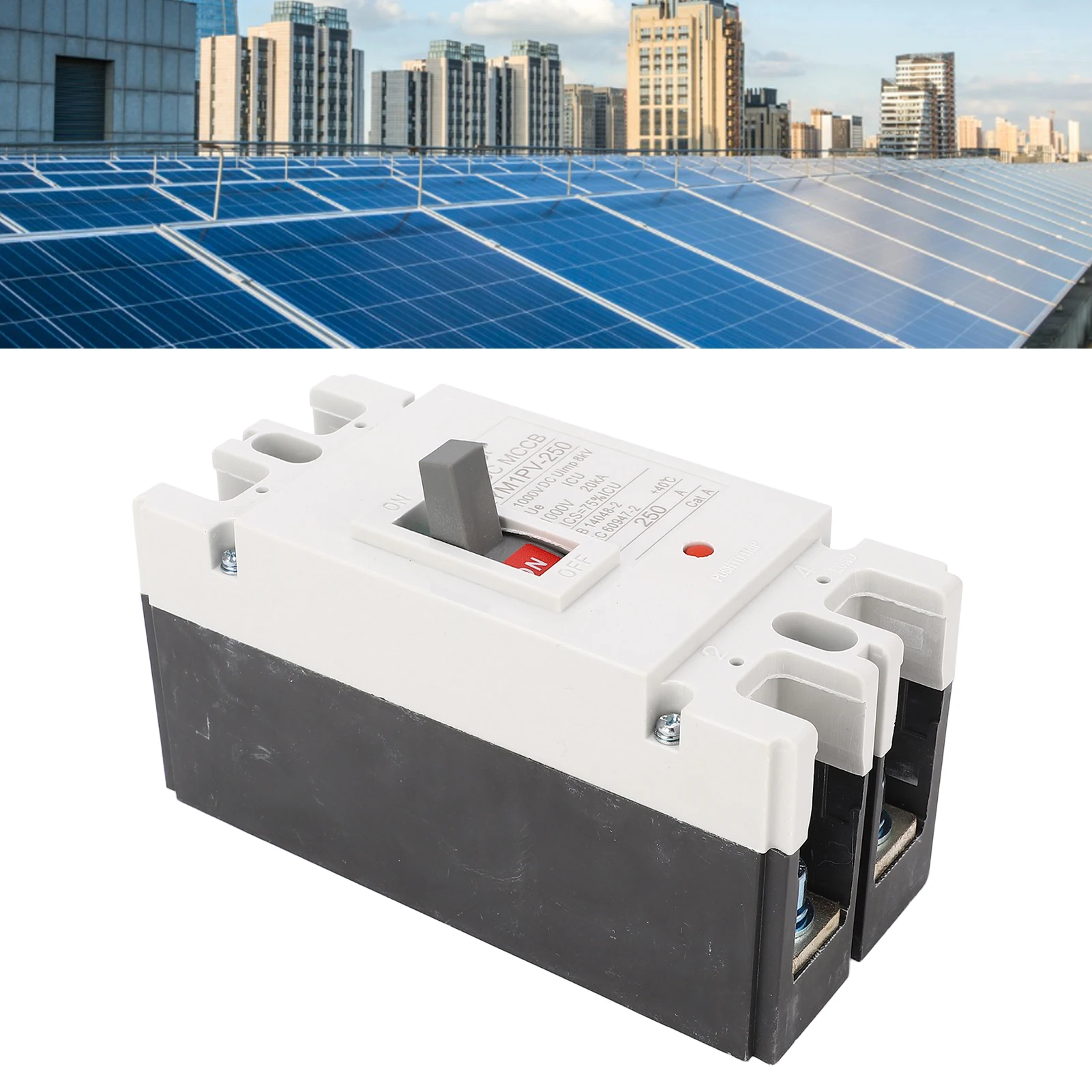 2P Miniature Circuit Breaker Molded Case Circuit    1000V 250A 20KA Breaking Molded Case Circuit Breaker