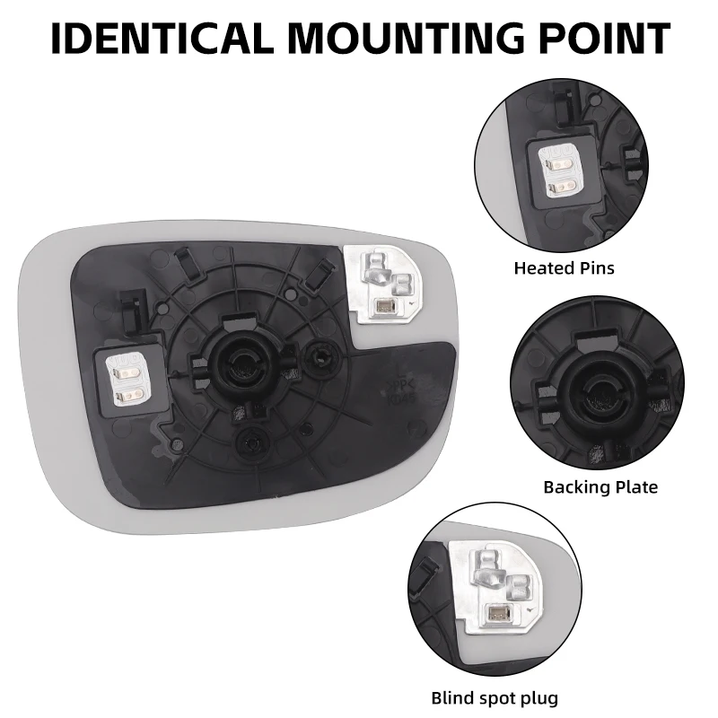 TK71-69-1G7 TK71691G7 Side Mirror Glass With Heated Backing For