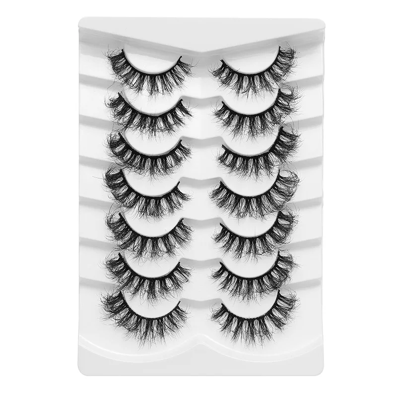 1 Box Fairy False Eyelashes Curling Single-cluster Eyelashes Artificial False Lashes Simulated Curly Lash Extention Tool