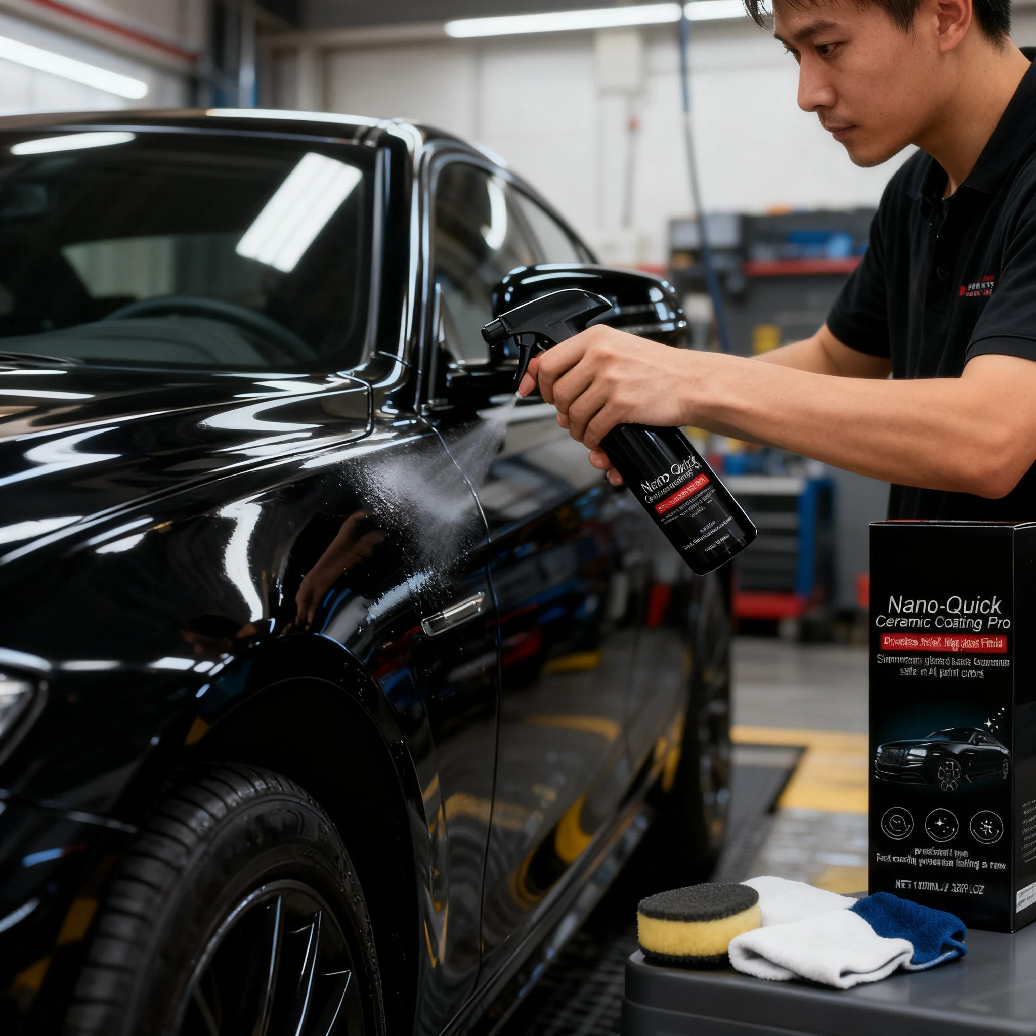 Nano Coating Agent Rapid Coating Repair Hydrophobic Dust Proof Glass Coating for Auto Paint Protection Long Lasting Gloss 100ML