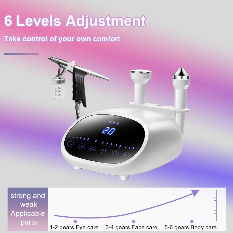 VLVEE 3 IN 1 Facial Beauty Machine Deep Cleaning Face Lifting Body SPA Massager Eye Care Home beauty device for women