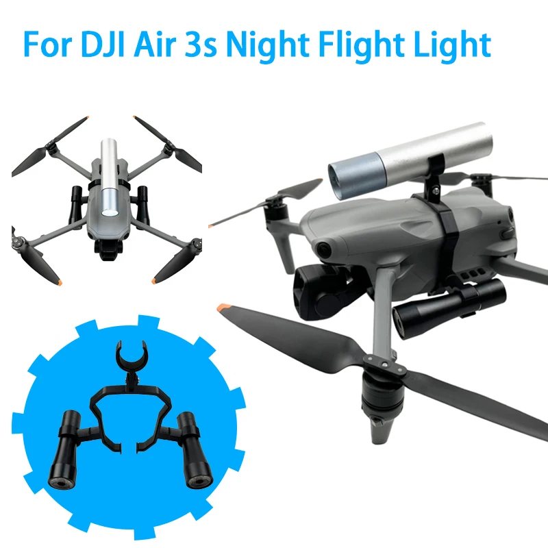 for DJI Air 3s Night Flight Light LED Signal Flash Searchlight Lighting Warning Lamp Safety Bracket for Air 3 Drone Accessorie