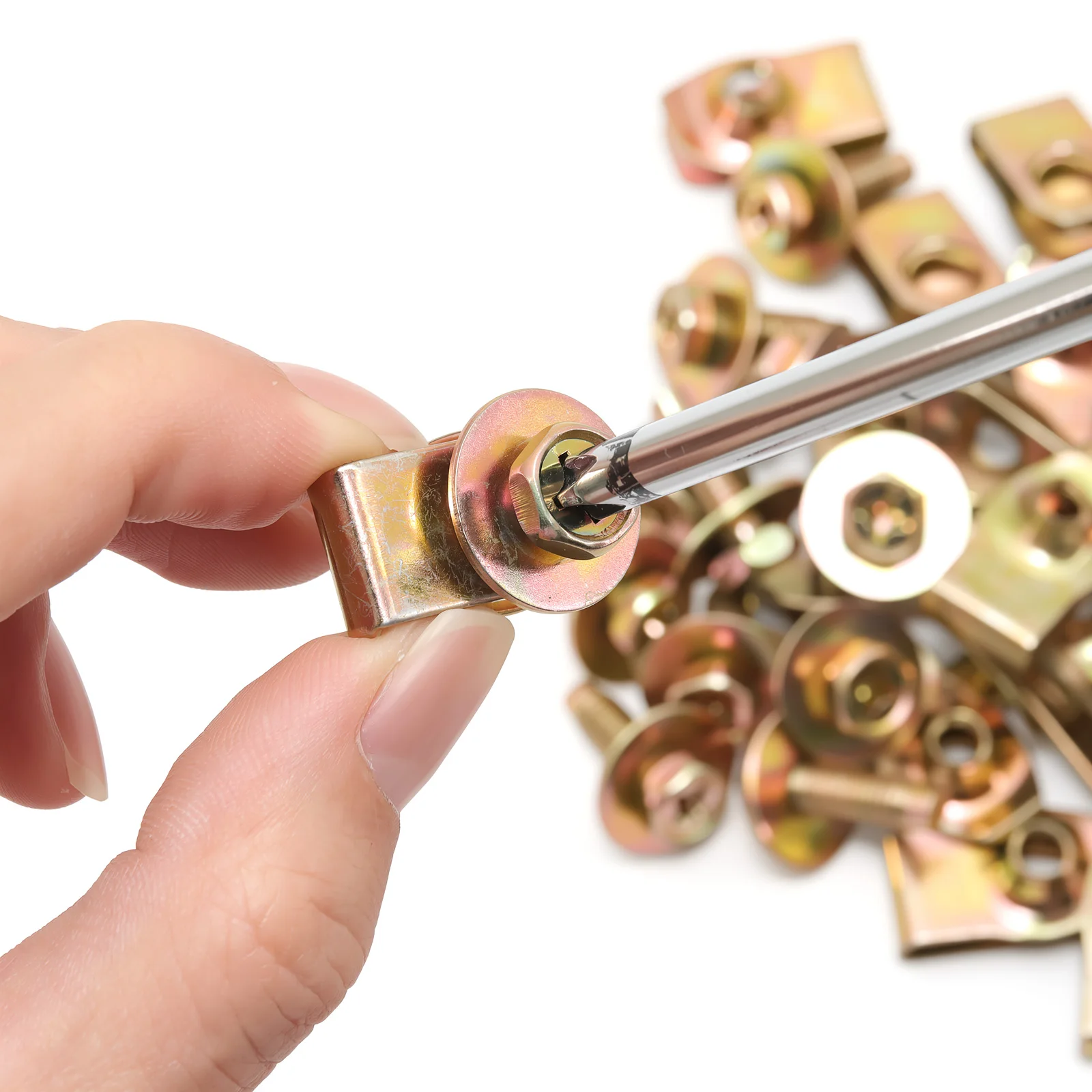 Auto-Schraubenbefestigungen, Karosseriebolzen, U-Nut-Clip M6, Motorabdeckung, Spritzschutz-Befestigung, Nieten, Schrauben, Stoßstange, Kotflügel, Auto-Zubehör – Detail 9