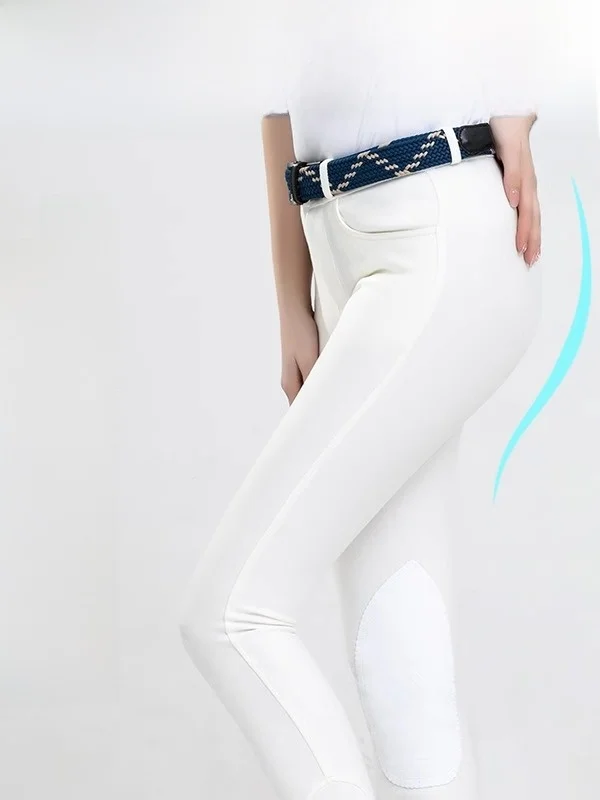 pantalon-d'equitation-tricote-cavassio-antiderapant-pour-competition-amincissant-unisexe-equipement-d'equitation