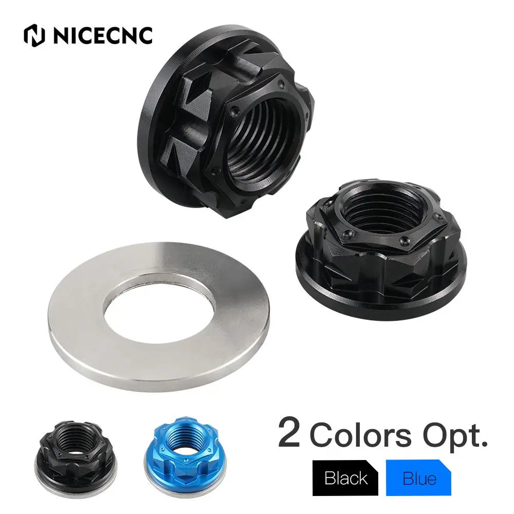 

NiceCNC Motocross Front Rear Axle Nut Washer Fit For Yamaha YZ85 2002 2003 2004 2005 2006 2007 2008 CNC-machined Accessories