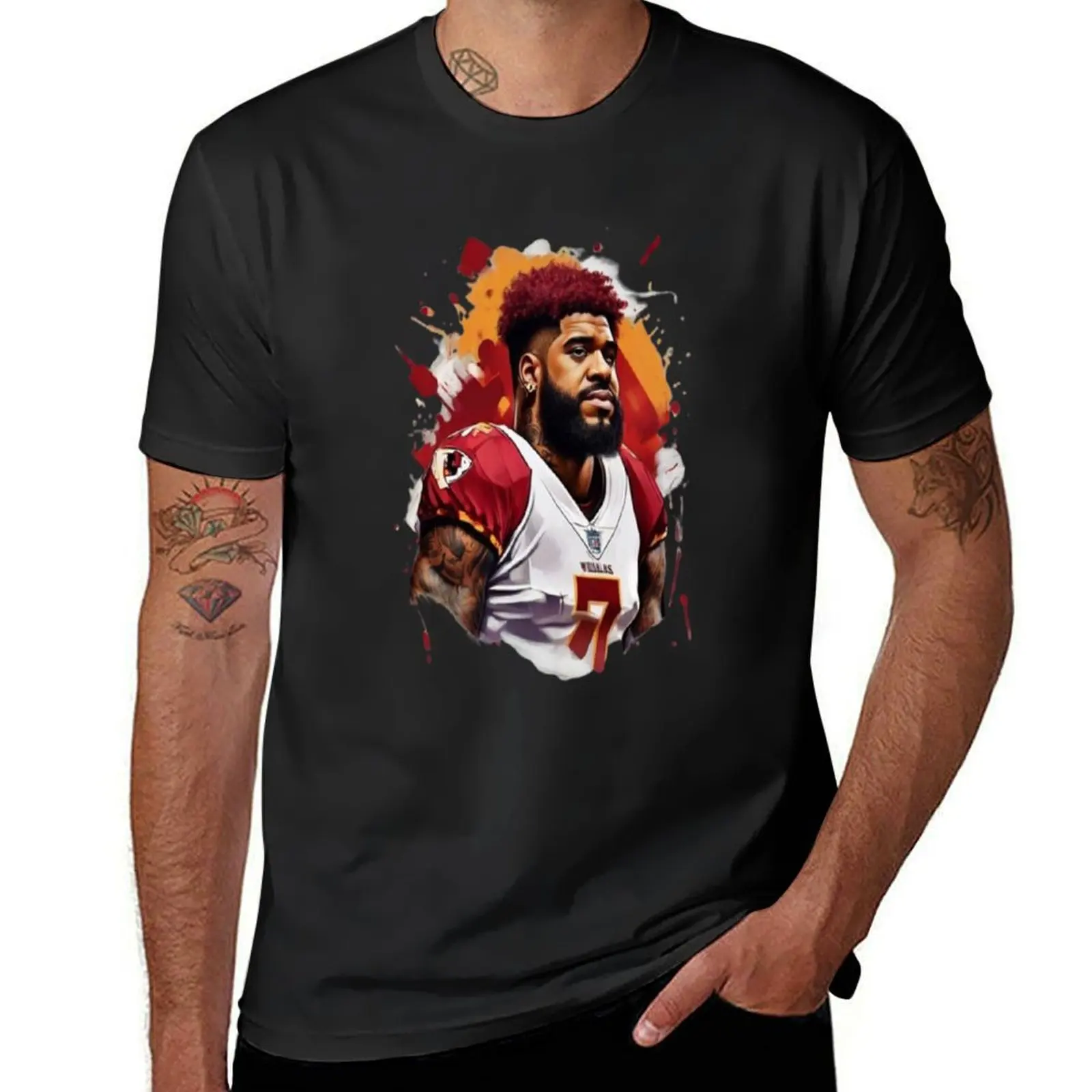 Trent Williams T-Shirt summer tops summer clothes sweat mens white t shirts