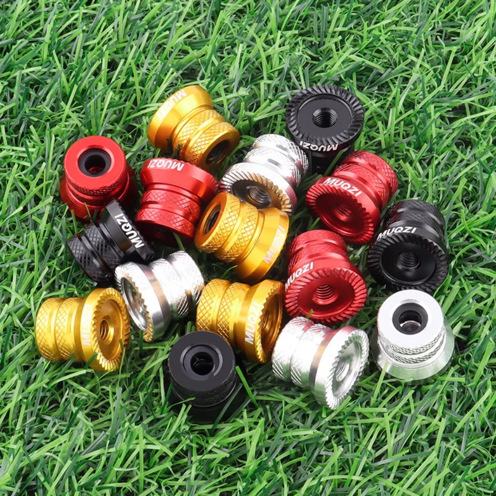 1 Pair Aluminium Alloy Bike Hub Nut High Strength Lightweight Bicycle Axle Nut CNC Milling Anodized Coating