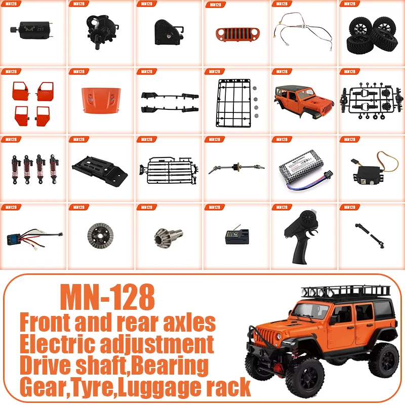 MN MODEL MN128 RC Remote Control Car Parts Upgrade Wheel Eyebrow Non-destructive Installation OP Parts Rc Crawler Parts