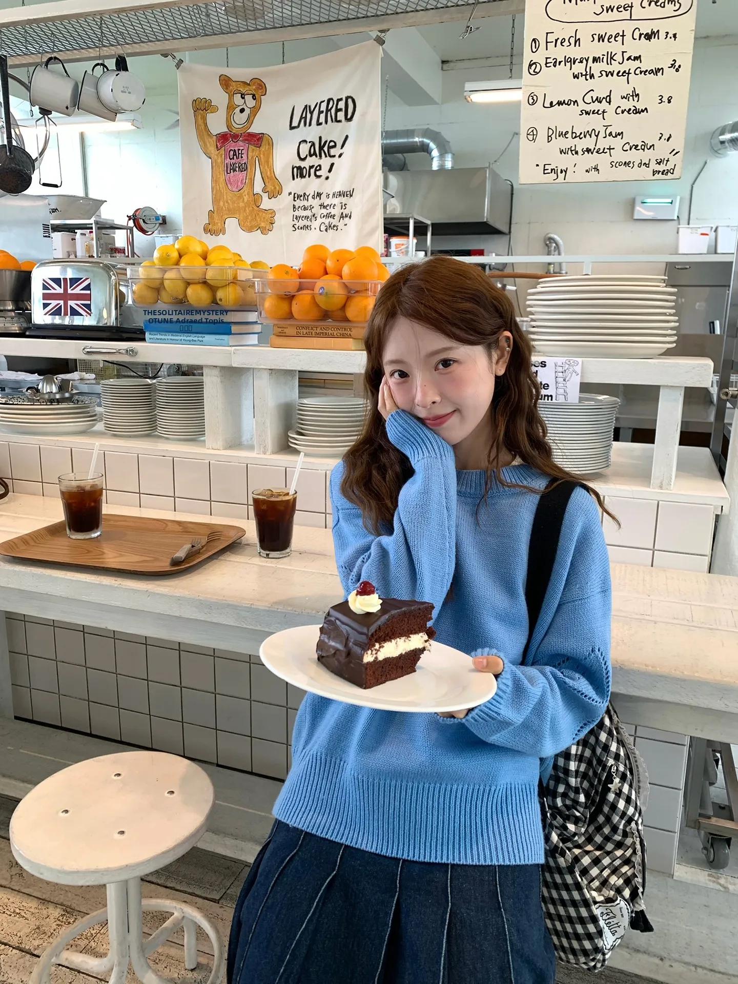 

WHYSTUDIO Ретро-свитер в корейском стиле с вырезами, круглым вырезом горловины, из шерсти, осенне-зимний, новый, женский, свободного кроя, C...