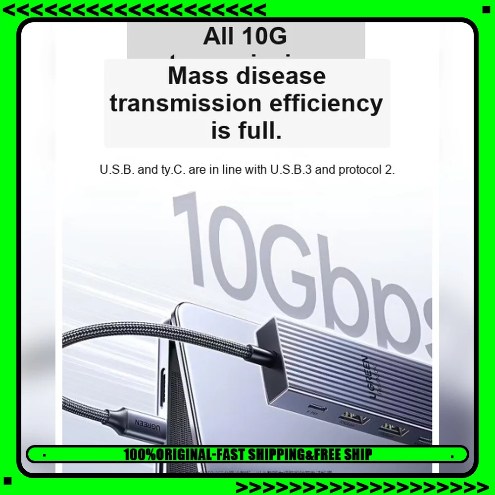 UGREEN 75775 USB C to DisplayPort Docking Station 10Gbps 2.5G Ethernet 4K 60Hz Multiport Adapter
