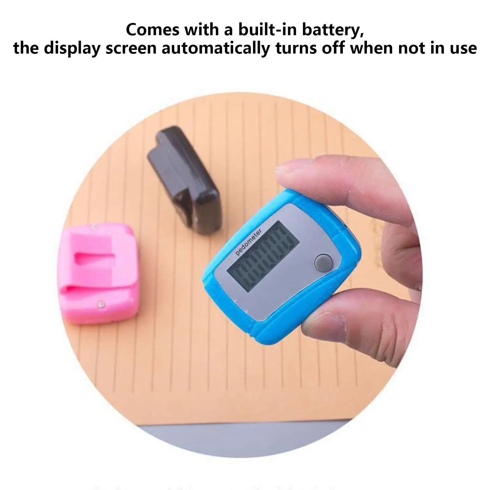 

Walking Pedometer Electronic Pedometer Multi-Function Walking Step Counter Mile Kilometer Calorie Calculation for Outdoor Sports