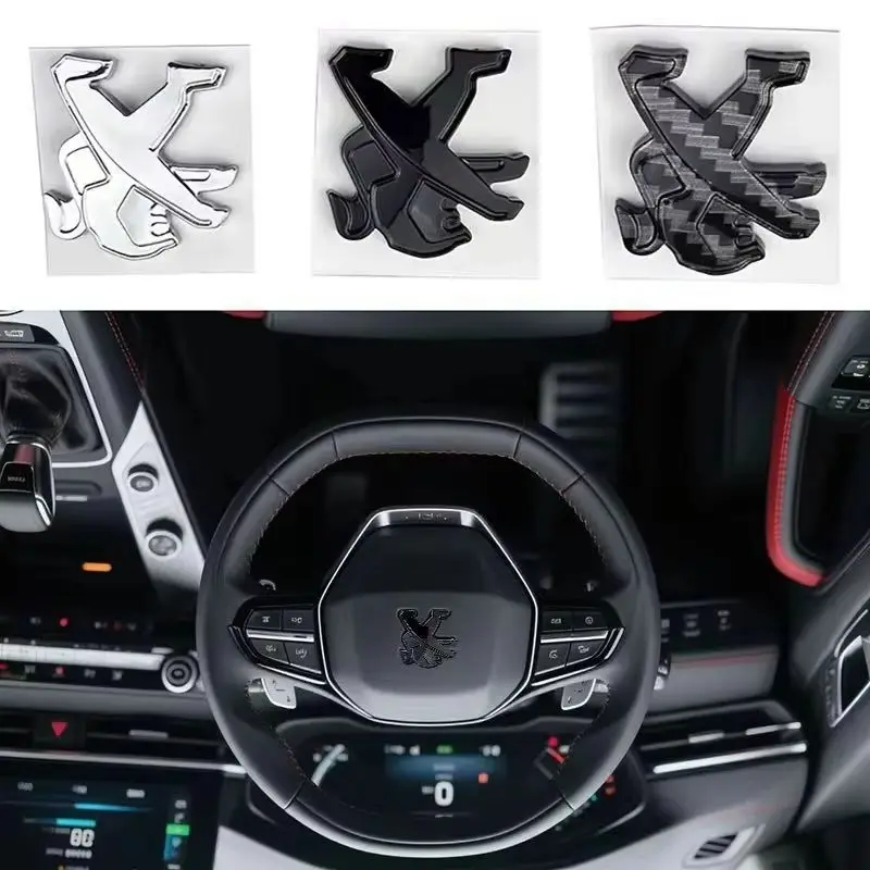 

2.9x3cm for Peugeot 106 107 108 206 207 208 301 306 307 308 407 408 508 3008 4008 5008 Car Steering Wheel Center Sticker Emblem