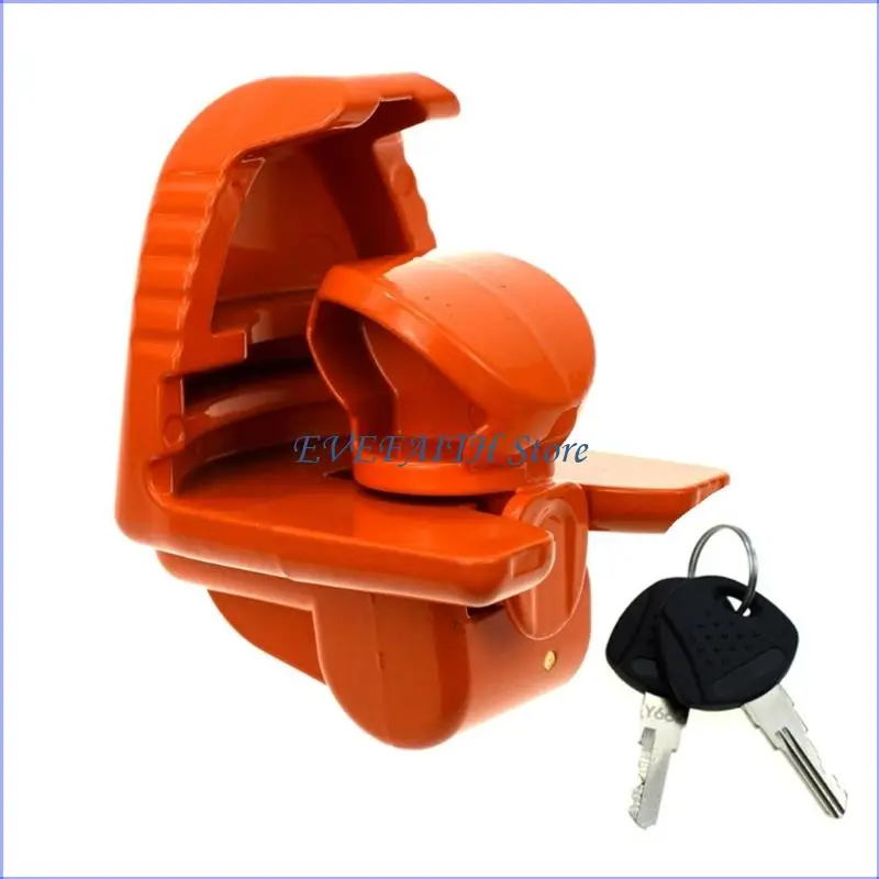 

124B Coated Metal Trailer Ball Cover Lock Anti Pry Security For Caravans Campers Car