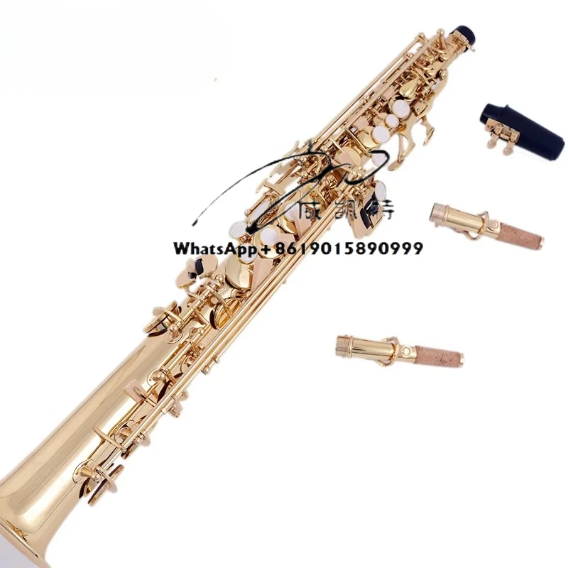 

Soprano Saxophone Bb Sax With Hard Boxs MORESKY SS-101