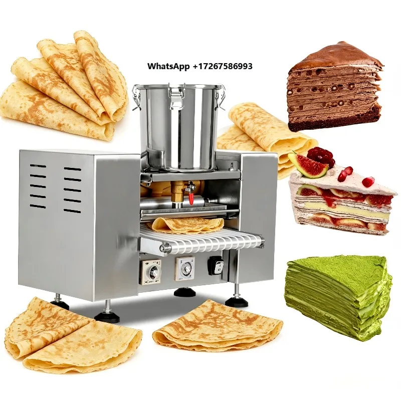 Dezoton Electric Automatic Crepe Maker Machine High Efficiency Griddle for Hotel Restaurant Galette Pancake Cooking