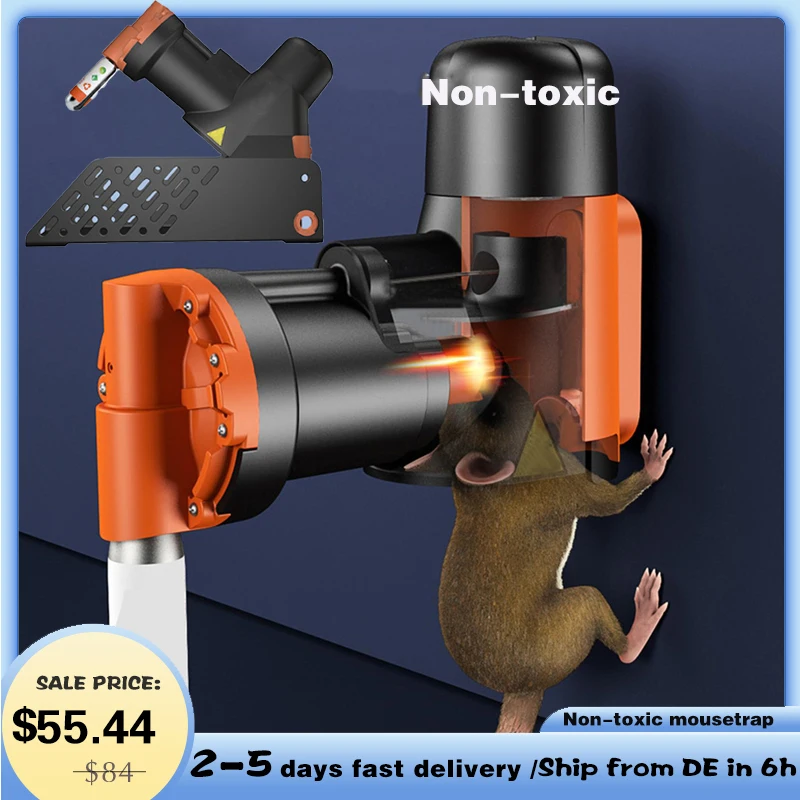 Humane Non-Toxic Rat and Mouse Trap Kit Automatic Rat Mouse Multi-catch Trap Machine CO2 Cylinders Smart