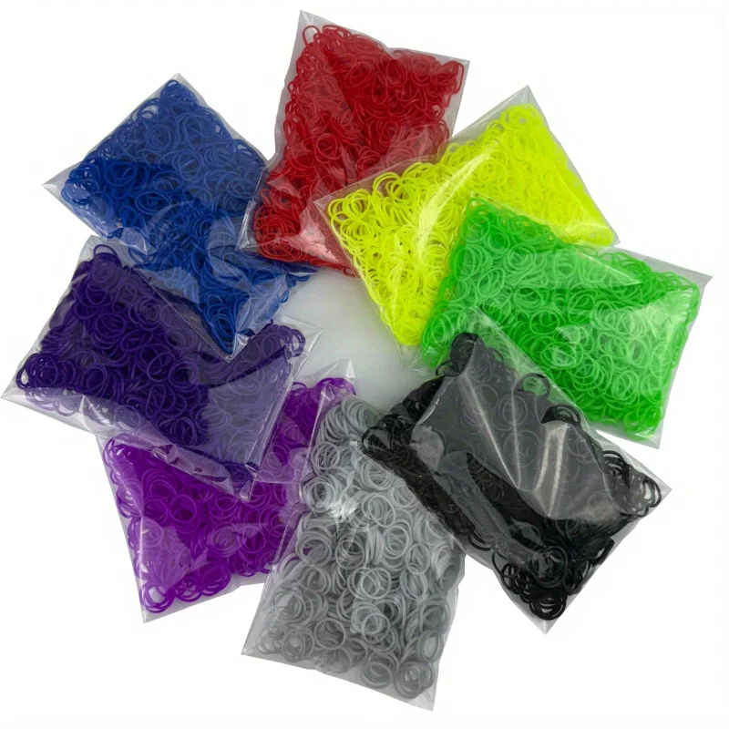 600pcs Rubber Band Bracelet Making Kit, Girl Toys Colorful Weaving Belt Kit, Used for DIY Friendship Bracelet Necklace