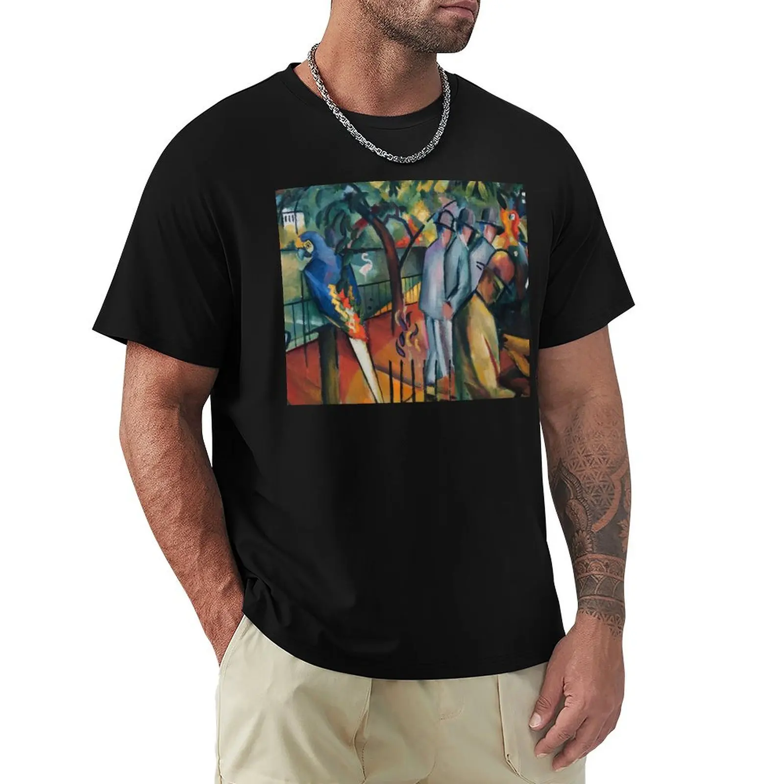 Vintage August Macke Zoological Garden 1912 T-Shirt man t shirt luxury T-Shirt