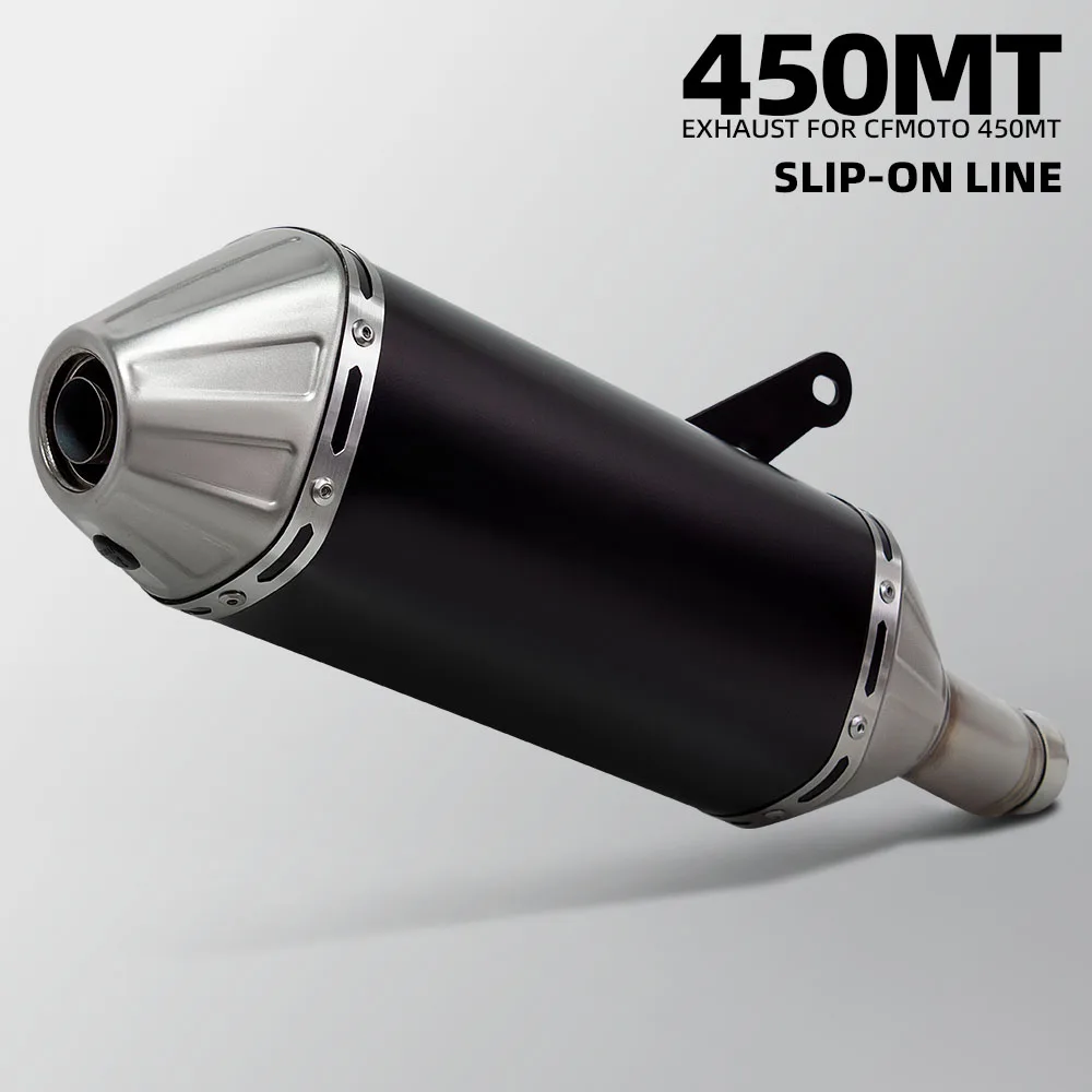 

450MT Exhaust Slip on Line For CFMOTO 450 MT ADV Motorbike Escape Pipe Adventure Motorcycle Adapter Tube Muffler with DB Killer