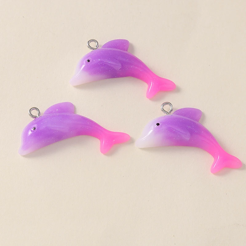 20 Stück niedliche Anhänger mit Meereslebewesen, Delfin, Schildkröte, für die Schmuckherstellung, Ohrringe, Halsketten, Armbänder, DIY-Bastelzubehör – Detail 4