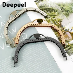 5 pçs deepeel 13cm metal beijo fecho saco alças diy suportes de costura artesanal bolsa quadro para fazer sacos costurar acessórios de ferragem