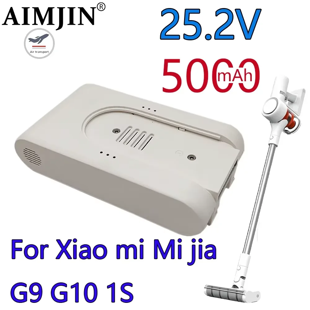 

2026 Latest Battery For Xiaomi G9 G10 Vacuum Cleaner Parts Lithium Ion Battery Pack 25.2V 5000mAh P2046-7S1P-BC