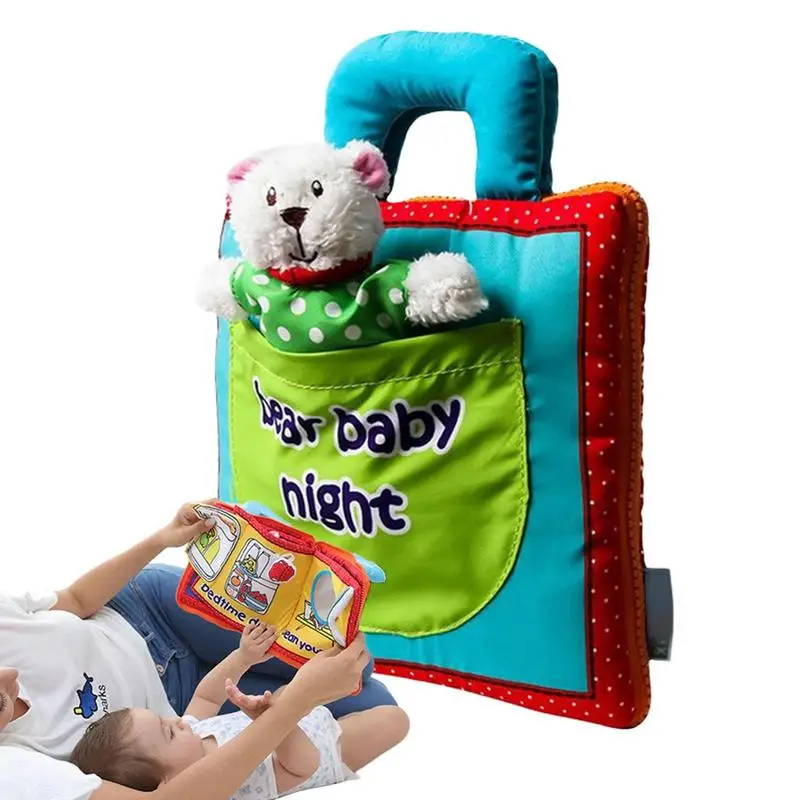 

Kid Soft Cloth Book Soft Activity Crinkle Early Educational Book Toys Teething Teether Toys Gifts For Babies Infants Toddler