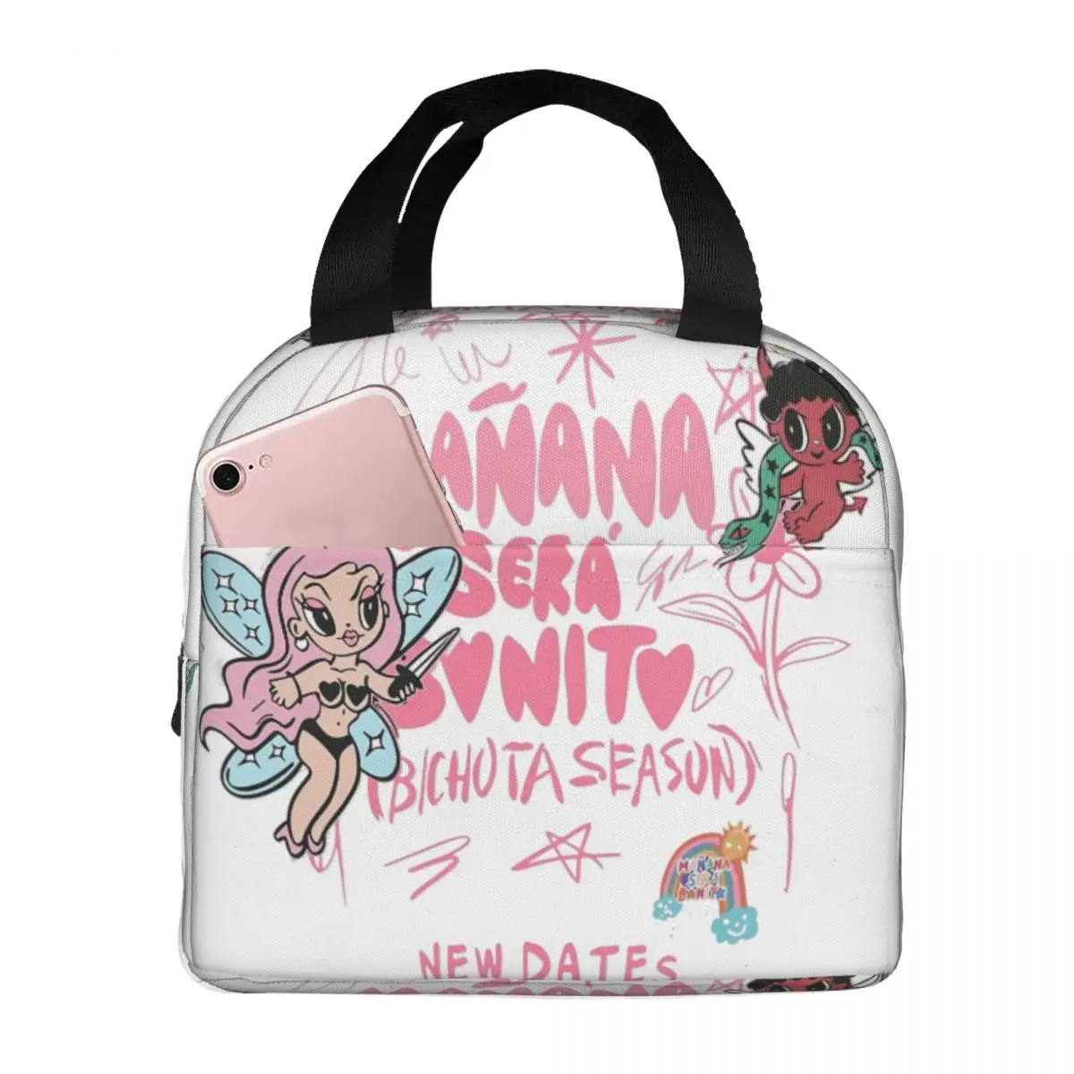 Karol G Manana Sera Bonito Tour Lunchtassen Koeltas Maaltijdcontainer Bichota Grote Tote Lunchbox Voedselopbergzakken Werk Reizen