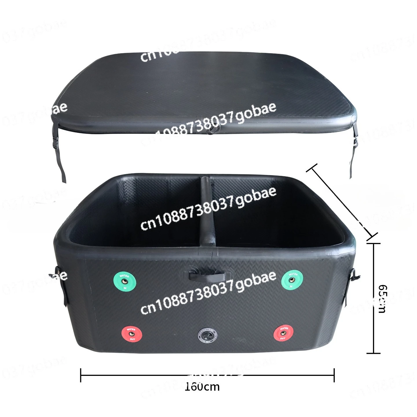 Inflatable Brushed Ice Bath Bucket Cold Therapy Ice Bucket Brushed Soaking Bath Bucket