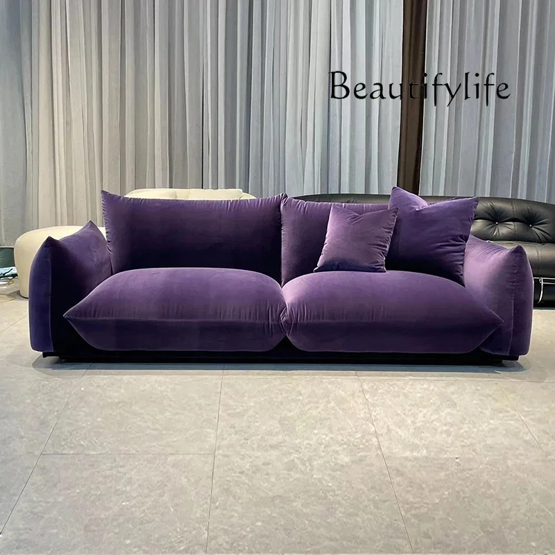 

S New Nordic Minimalist Designer Small Apartment Fabric Sofa Simple Modern Light Luxury Bread Combination