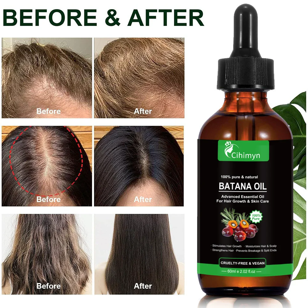 60ml Batana Oil 100% pure Batana essential oil promotes hair growth and hair care