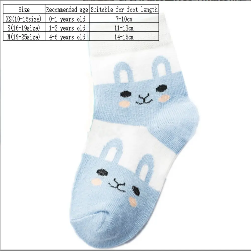 Keep warm Rabbit Pattern Cute Newborn baby Socks Cotton Boys and Girls Baby Short Socks