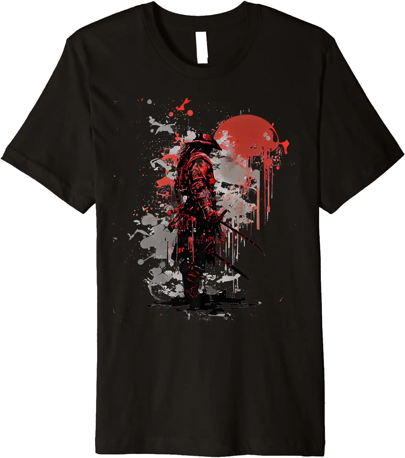 

samurai ronin Premium T-Shirt Men's Cotton T-Shirt O-Neck Tees Short Sleeve Clothes Big Size