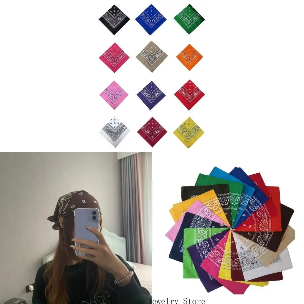 

Банданы Хип-Хоп Шарфы Платок Головной Платок Хлопковый Платок Шарф Подарок D0UB