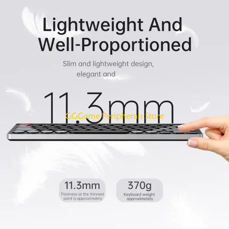 U55B Portable Wireless Keyboards Mouse Combo 78Keys Two Mode Bluetooth-compatible 2.4G Silents Scissor Switches Rechargeable for