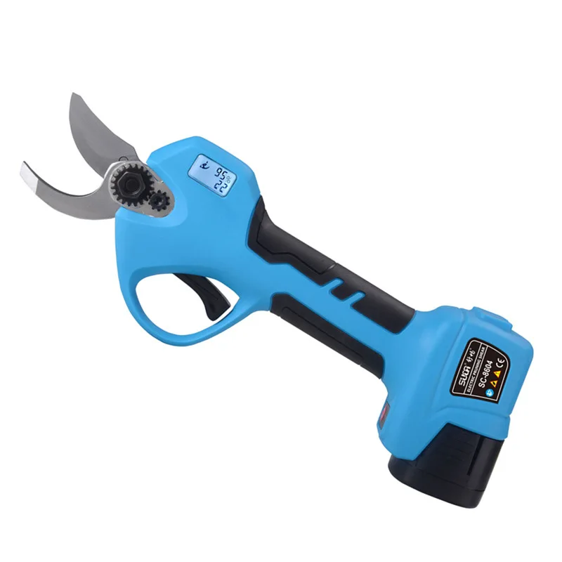 28mm Cordless Pruner Lithium-ion Pruning Shear Efficient Scissors Bonsai Electric Tree Branches Garden Tools Electric