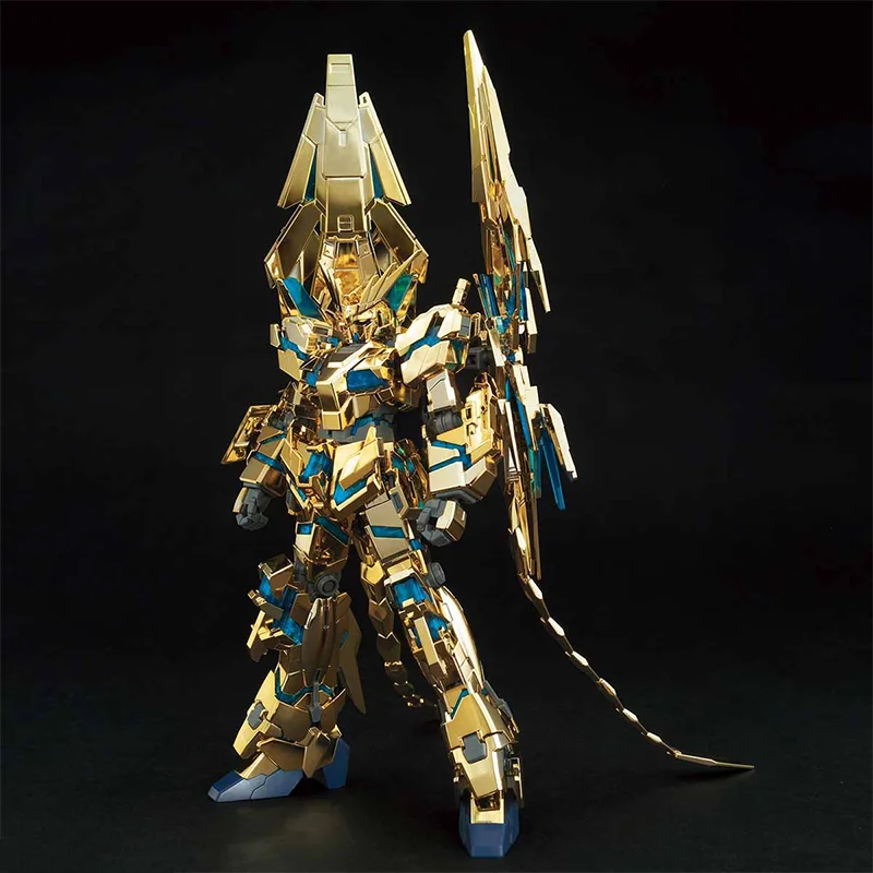 Bandai HGUC 1/144 Unicorn Gundam 03 Phenex destory mode gold coating Model Kit Anime Action Fighter Original box Assembly Toy