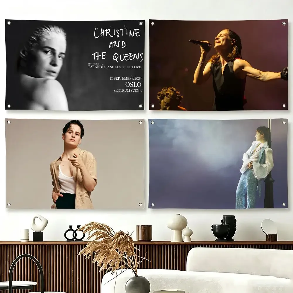 celebrity Christine and the Queens Flags  For Living Room Home Dorm Decor Wall Outdoor Camping Party Banner Gifts