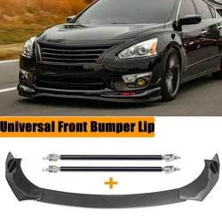 4PCS Universal For Nissan Altima 2008-2022 Sentra 350Z 370Z Front Bumper Lip Side Spoiler Splitter Chin Body Kit Car Accessories