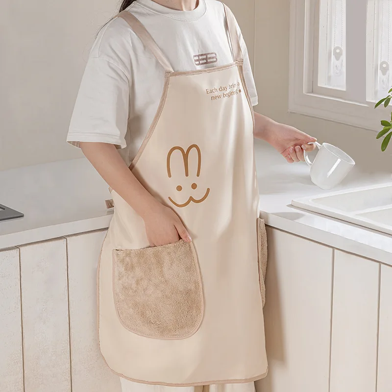 

Hand-rubbing apron Home kitchen waterproof and oil-proof milk tea nail salon work clothes