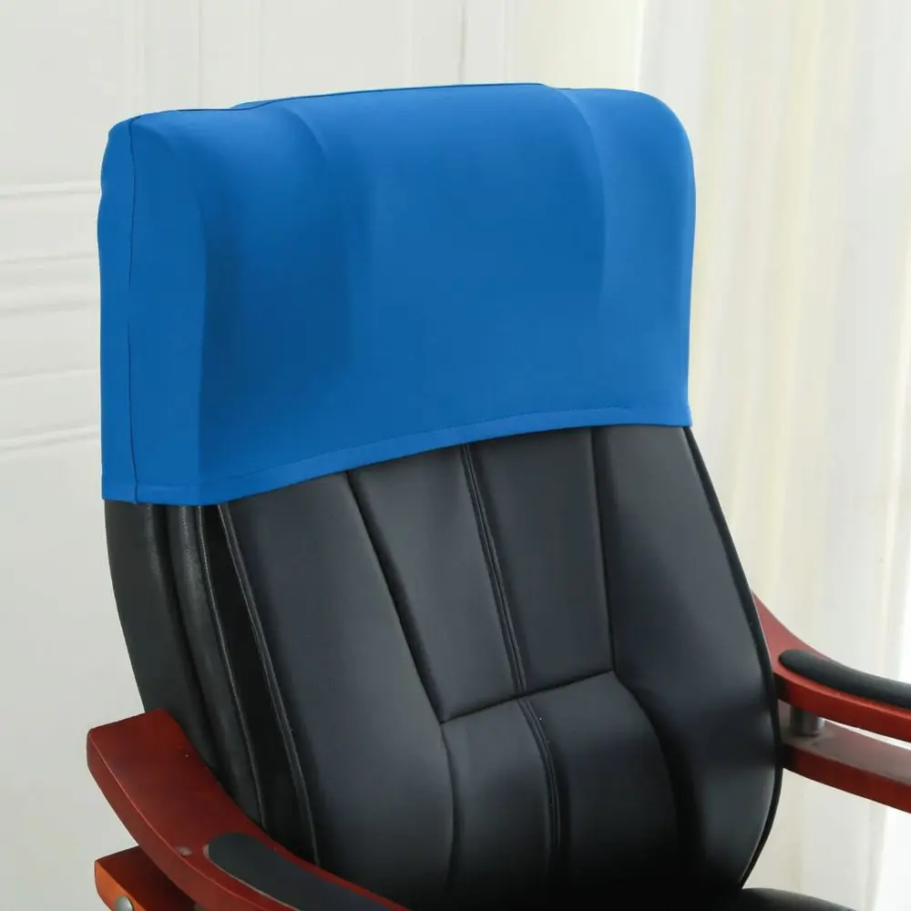 Stretchy Office Chair Headrest Cover Modern Simple Fabric Slipcover Washable Protector For Gaming Desk Swivel Seat Pad view 2