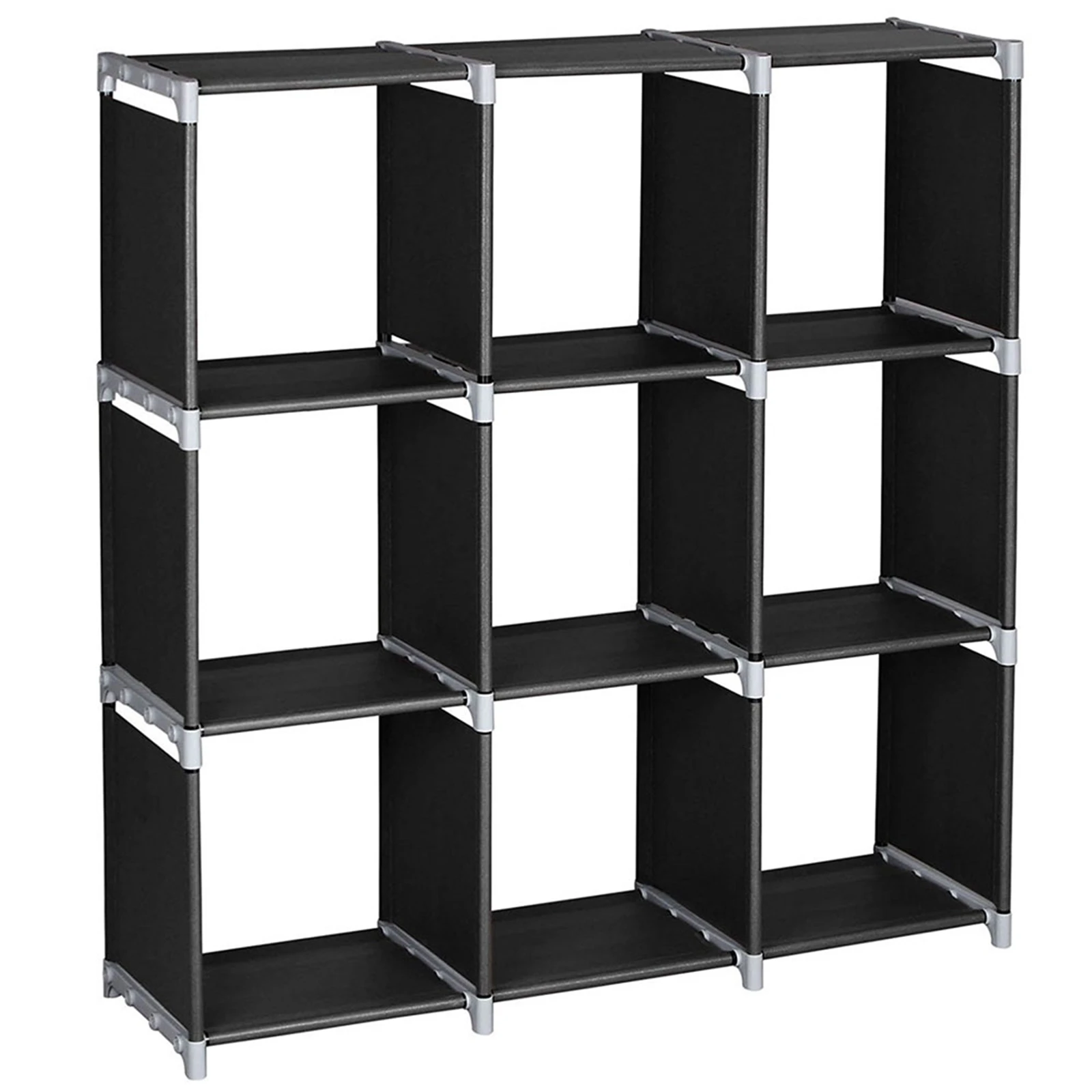 

Book Shelf, 6 Cube Storage Organizer, DIY Storage Rack, Metal Cube Bookshelf,Tall Book case for Bedroom, Living Room,Office