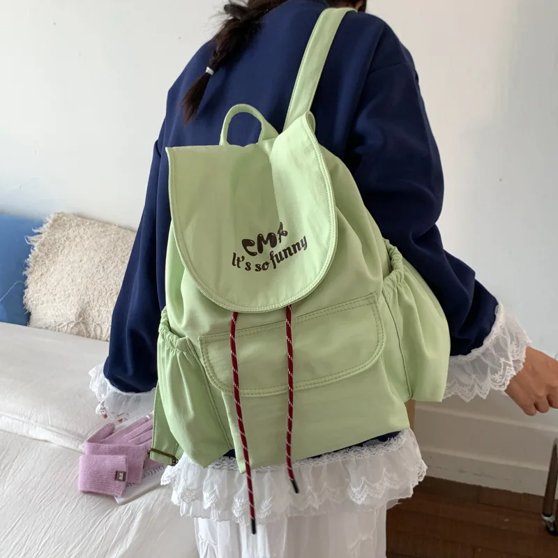 

2025 Summer New Bunny Ear Backpack Women Cute Large Capacity Commuter High-value Student Shoulder Bag