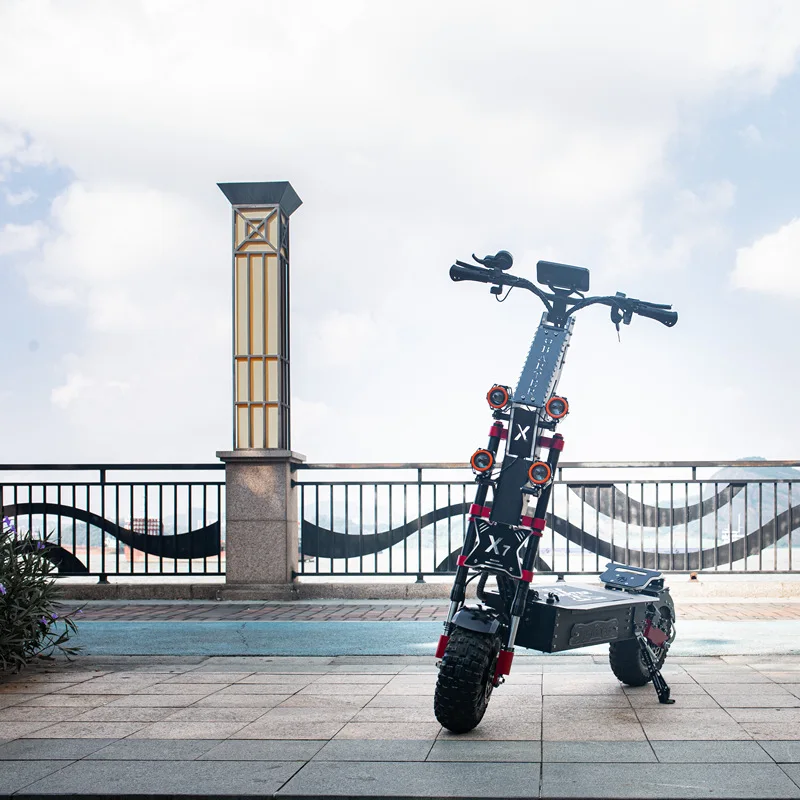 14 Inch X7 Powerful and Fast 8000W60V60Ah Electric Scooter Dual Motor Segway Top Speed 85KM/H