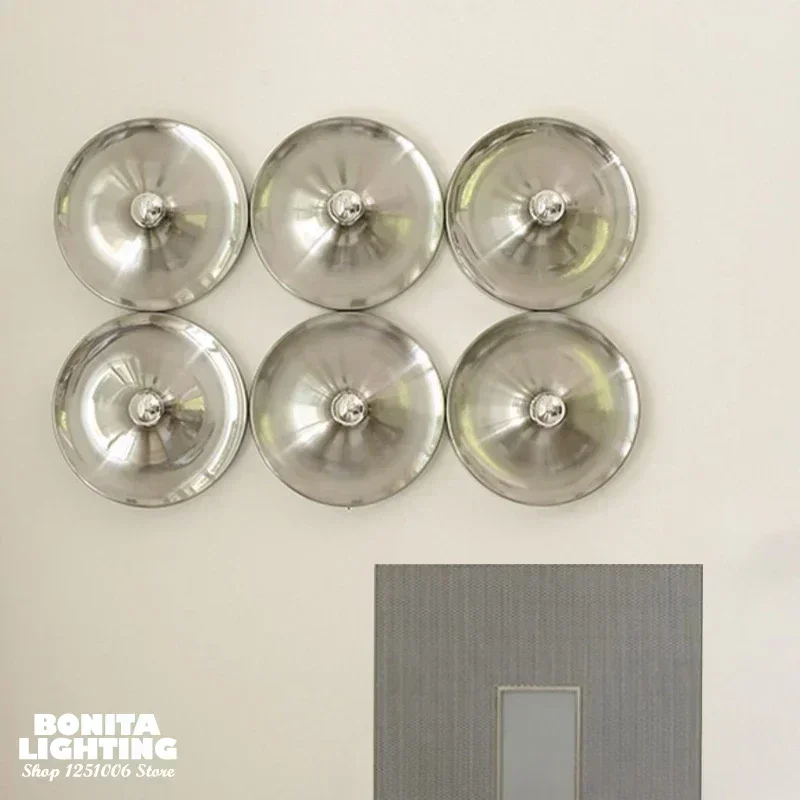 Retro Ripple Round Disc Wandleuchte für Flur, Eingang, Restaurant, Schlafzimmer, Mid-Century-Design, Heimbeleuchtung