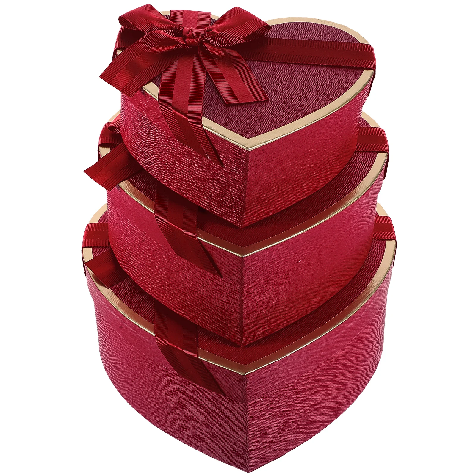 3 Pcs Gift Box Floral Boxes Heart Shaped for Flowers Jewelry Decorate Packing Strawberries Cardboard Perfume Messenger