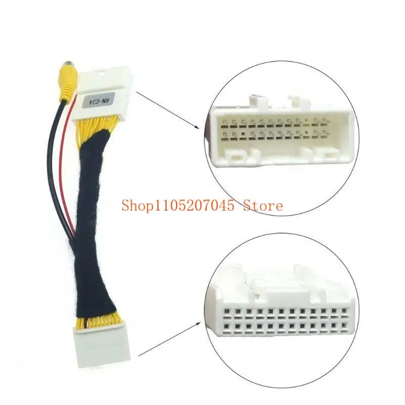 37cd 24Pin Car Special Purpose Wire Harness RCA Adapter Cable for Renault