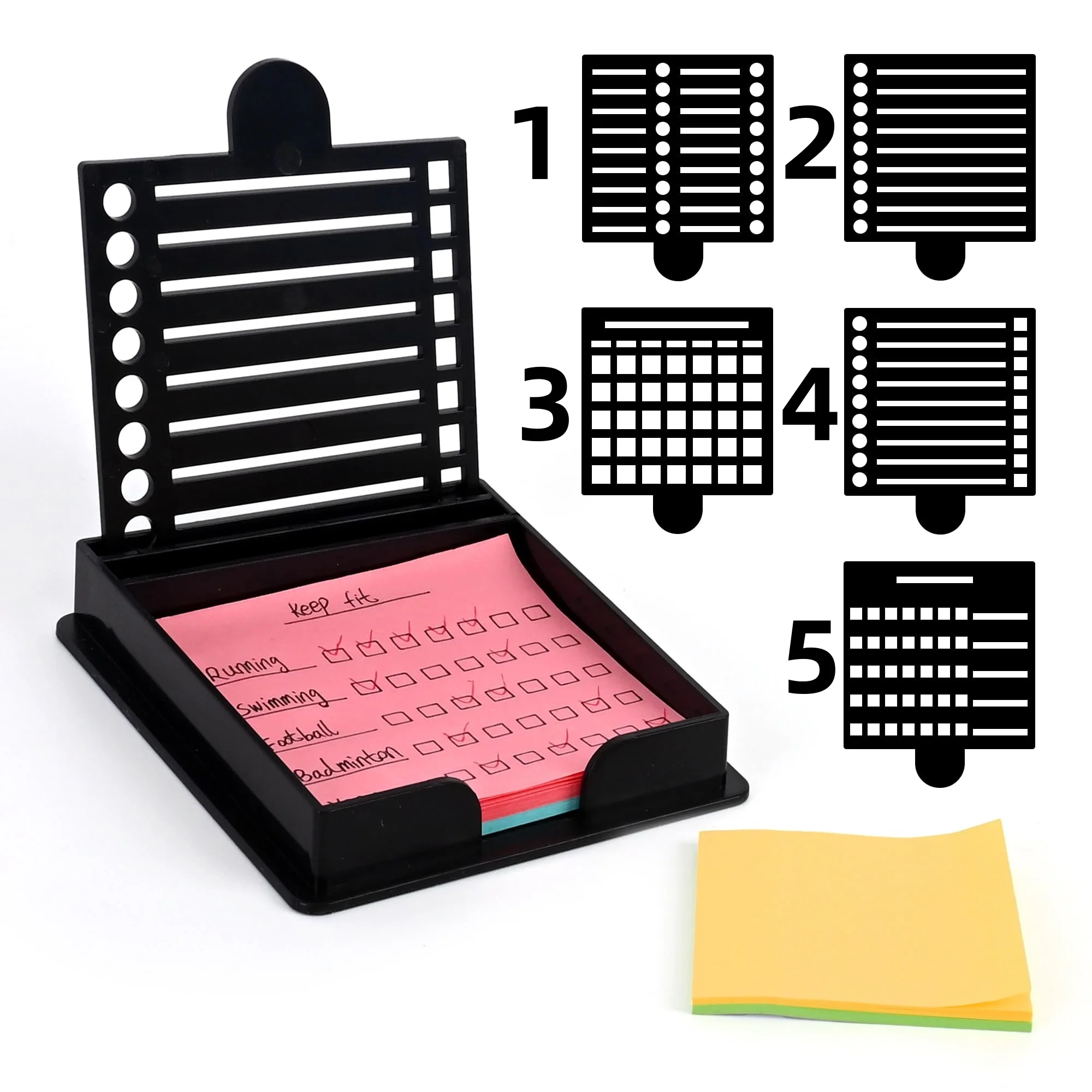 Sticky Note Holder Compatible with Post-it Notes, Dispenser 
